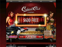 Tablet Screenshot of cabaretclubcasino.org